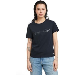 G-Star RAW G-Script Shiny Regular, blauw (Osaka Blue D25064-a870-3873), S, Blauw (Osaka Blue D25064-a870-3873)