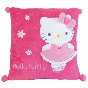 Hello Kitty - 711392 – inrichting en decoratie – vierkant kussen – ballerina, roze