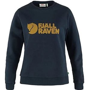 Fjallraven Fjällräven Logo Sweater W Sweatshirt voor dames, Donkere marine.