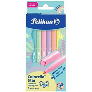 Pelikan Colorella® Star Pastel viltstiften 6 kleuren 822282