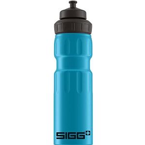SIGG WMB Sports Blue Touch drinkfles (0,75 l), herbruikbaar, waterbestendig, vrij van schadelijke stoffen, aluminium fles