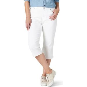 Lee Capri dames jeans casual fit wit 12, Wit.