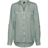Vero Moda Damesblouse 10275283, Laurel Wreath/Stripes: sneeuwwit, XL, Laurel Wreath/Stripes: sneeuwwit