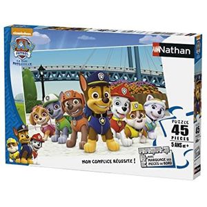 Nathan - Kinderpuzzel – puzzel 45 p, klaar om te gebruiken – Paw Patrol – vanaf 5 jaar – 86463