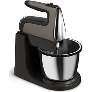 Tefal HT654E38 Powermix Silence Handmixer met draaibare kom, 2,5 l, 600 W, zwart