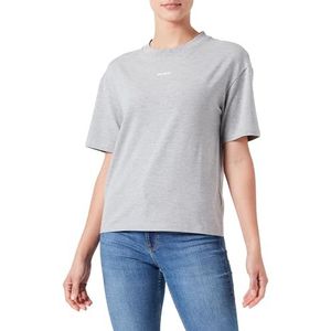 HUGO Shuffle Loungewear_T T-shirt voor dames, Zilver 40