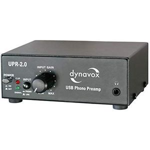 Dynavox Phono-voorversterker met USB/UPR-2.0 zwart
