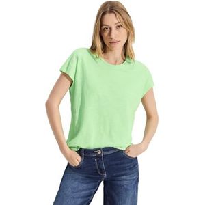 Cecil B321524 T-shirt avec inscription Matcha Lime XS femme, Vert matcha, XS