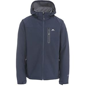 Trespass Accelerator II Softshelljas voor heren, met afneembare capuchon, Navy Blauw