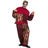 Boland - Clownskostuum Midnight Clown - verschillende maten - overall en kraag - heren - horror-pak clown-psycho-Halloween-carnaval-party