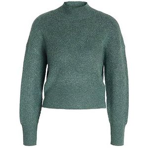 Noisy may Nmnella Pull en tricot à col haut FWD Noos pour femme L/S, Vert/détail : cc 1113, XS