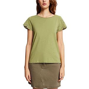 ESPRIT 043ee1k333 T-shirt voor dames, Pistache groen