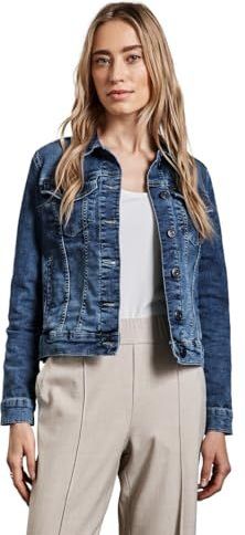 Street One A212417 Jeansjas voor dames, Mid Blue Random, 44