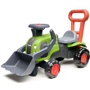 FALK - Tractordrager Claas – loophulp stang – vanaf 12 maanden – voorschep – 90% gerecycled kunststof – gemaakt in Frankrijk – 312D
