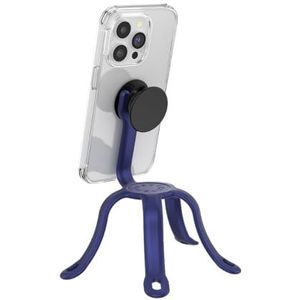 PopSocket: PopMount 2 Flex - Flexibele siliconen houder en statief zonder lijm, compatibel met smartphones en tablets - Frans marineblauw