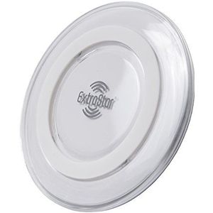 Extrastar CMNOT1006W draadloze oplader, vierkant, 5 V/1 A, wit en blauw