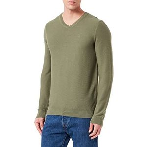 MUSTANG Emil Heren Pullover V Basic, Oven Leaf Clover 6352