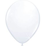 Folat 10 stuks metallic witte ballonnen 30 cm 08408
