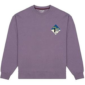 Wrangler Casey Jones sweatshirt heren trainingspak, Purple Sage