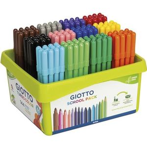 GIOTTO 523800 Turbo Color Viltstift Schoolkoffer 144