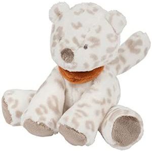 Knuffeldier Sneeuwluipaard Boris en Jungo, 15 cm, wit