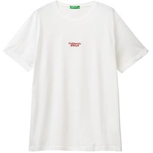 United Colors of Benetton Bianco 901 T-shirt met korte mouwen, S, bianco 901