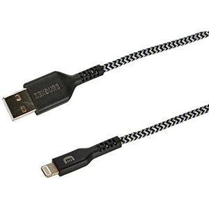 Zendure Supercord Lightning-kabel voor iPhone XS/Max/XR/X/8/8 Plus/7, iPad Air, iPad Mini, iPad Pro (zwart)