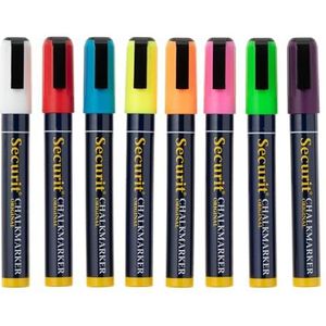 Securit Geassorteerde markers – 2 x 6 mm Nib (8 stuks)