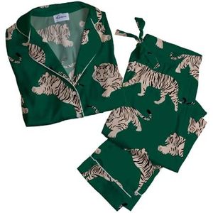 Averie Ensemble de pajama pour femme, vert, XL