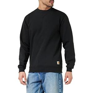 Carhartt Carhartt Halfdik sweatshirt met ronde hals en losse pasvorm, trainingspak voor heren (1 stuk), zwart.