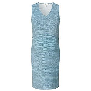 ESPRIT Mouwloze verpleegkundige jurk met volledige print voor dames, pastelblauw - 435