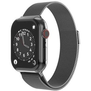 Swissten - Milanees bandje compatibel met Apple Watch 42 en 44 mm - zwart