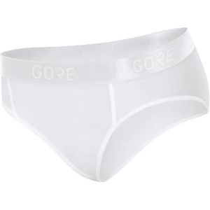 GORE Wear GORE M damesslip, ademend, Base Layer Briefs, maat: 42, kleur: zwart, 100054, Wit.