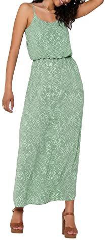 ONLY Onlwinner Sl Maxidress Noos Wvn Jurk, Chinoisgroen, 44