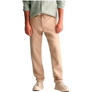 Pantalon Relaxed Linen DS, Sable sec., S