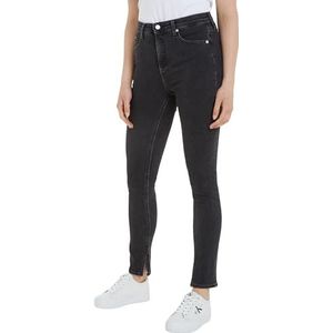 Calvin Klein Jeans Skinny hoge taille damesbroek, Denim Zwart