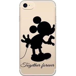 Originele en officiële Disney Minnie en Mickey Mouse hoes voor iPhone 7, iPhone 8, iPhone SE2, TPU siliconen beschermhoes beschermt tegen stoten en krassen