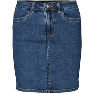 VERO MODA Vmluna Hr Denim Mix Ga Noos jeansrok voor dames, Blauwe mix