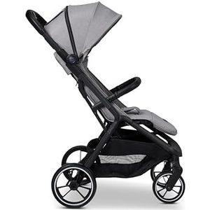 MOON ZAC Stone / Melange, kinderwagen met ligfunctie, tot 22 kg, uv-bescherming 50+, opvouwbaar, grote wielen, collectie 2025