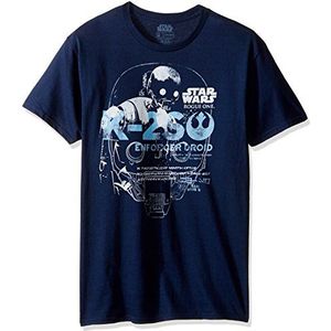 Star Wars Heren T-Shirt, Marineblauw, S, Navy Blauw