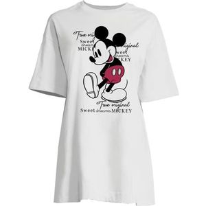 Disney Wodmickbt016 nachthemd voor dames, Wit.