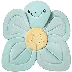 Nuby Dr. Talbot Schildpad badkussen voor bad of wastafel, zachte stof, gemakkelijk te drogen, 0-6 maanden, turquoise