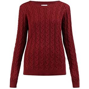 Jalene Pull tricoté pour femme, Rouge, XS-S