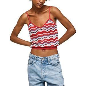 Pepe Jeans Frida Top damestrui, Studio Red, XL, Studio Red