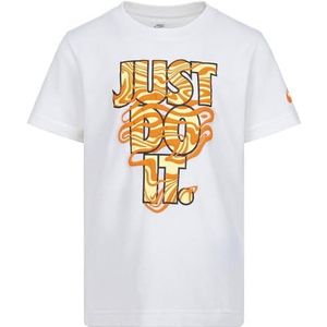 Nike JD Waves Tee 86L819-782 T-shirt voor kinderen, Wit.