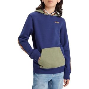 Levi's Pull à capuche pour garçon avec logo Lvb 8ej193, Vert olivine, 8 ans