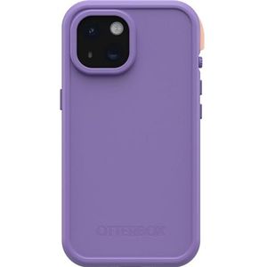 OtterBox Waterdichte beschermhoes met MagSafe voor iPhone 15 (alleen voor iPhone 15) FR-serie (ontworpen door LifeProof) - Rule of Prum (paars) waterdicht, 60% gerecycled kunststof, elegant en elegant