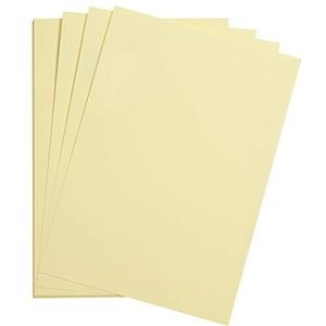 Clairefontaine 975267C Maya-papier, 25 vellen, glad tekenpapier, geel, stro, A4, 21 x 29,7 cm, 185 g, ideaal voor tekenen en creatieve activiteiten