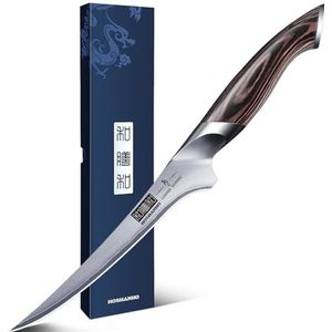 HOSHANHO Professioneel steakmes van roestvrij staal met ergonomische handgreep