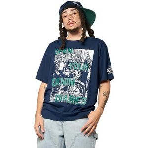 KAPORAL Vorto Kaporal T-shirt voor heren, regular fit, korte mouwen, ronde hals, model Vorto, marineblauw, maat XL heren (1 stuk), Navy Blauw, L